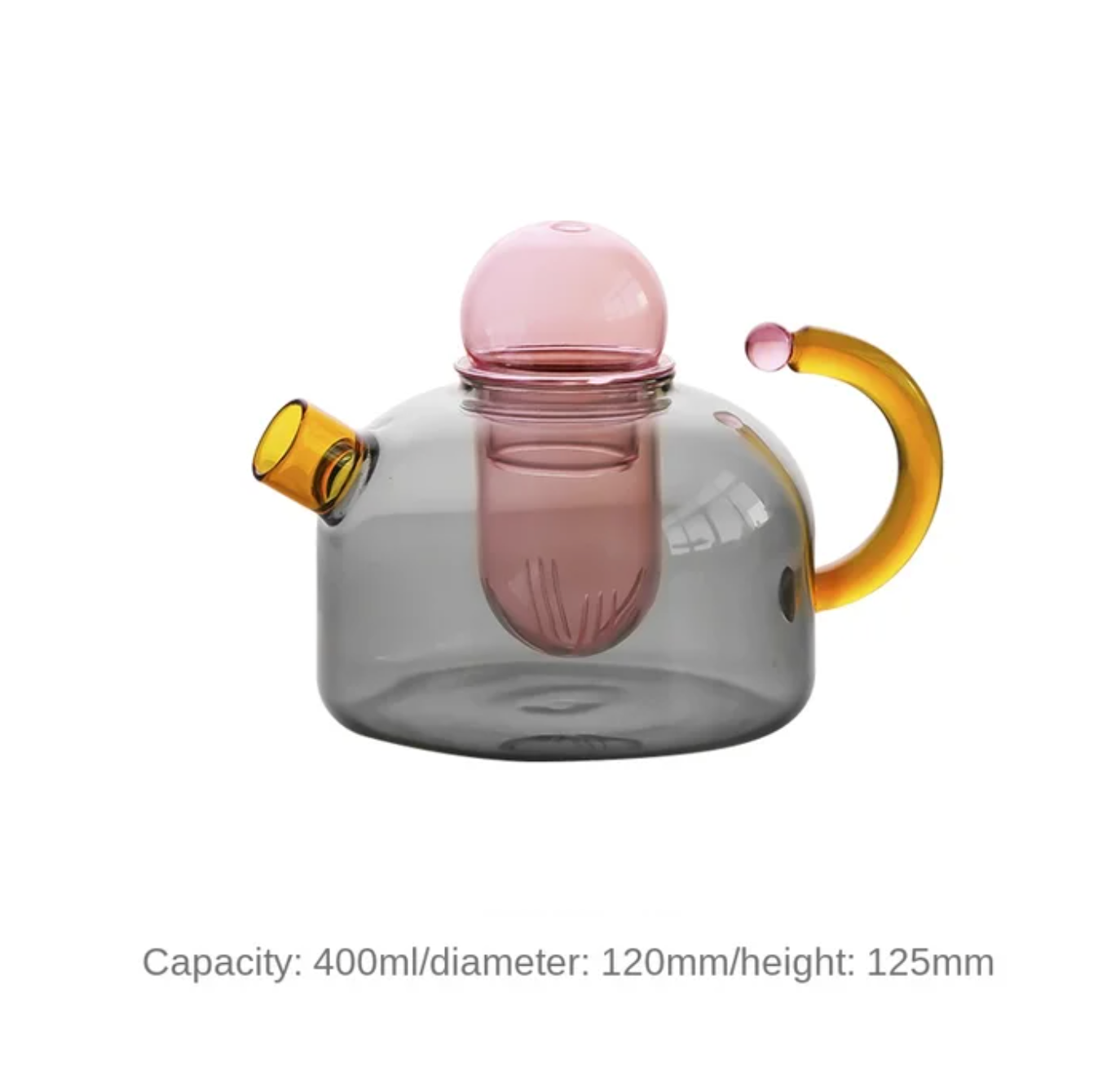 Théière et tasses en verre design