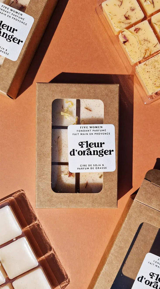 Fondants de cire parfumée français - Fleur d'oranger