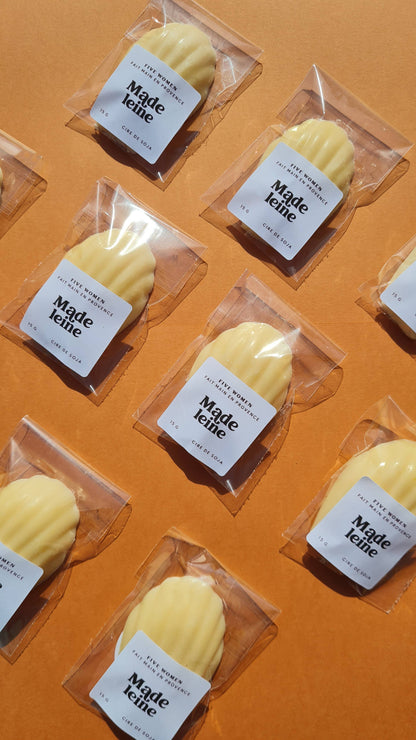 Fondant de cire parfumée français - senteur Madeleine
