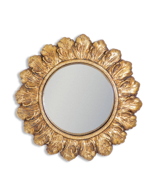 Petit miroir convexe avec cadre doré