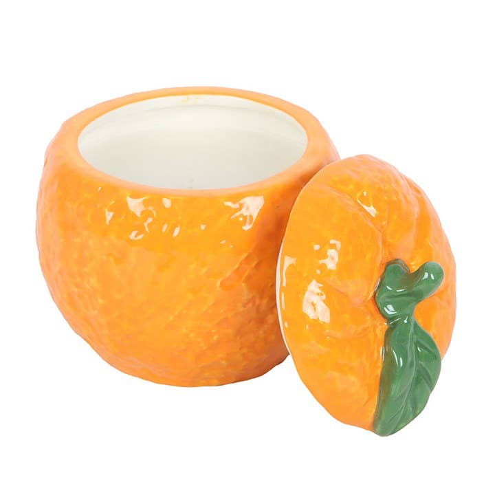 Bocal à bougie en forme d'orange