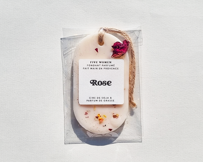 Suspension de cire parfumée française - Rose (2 en 1)