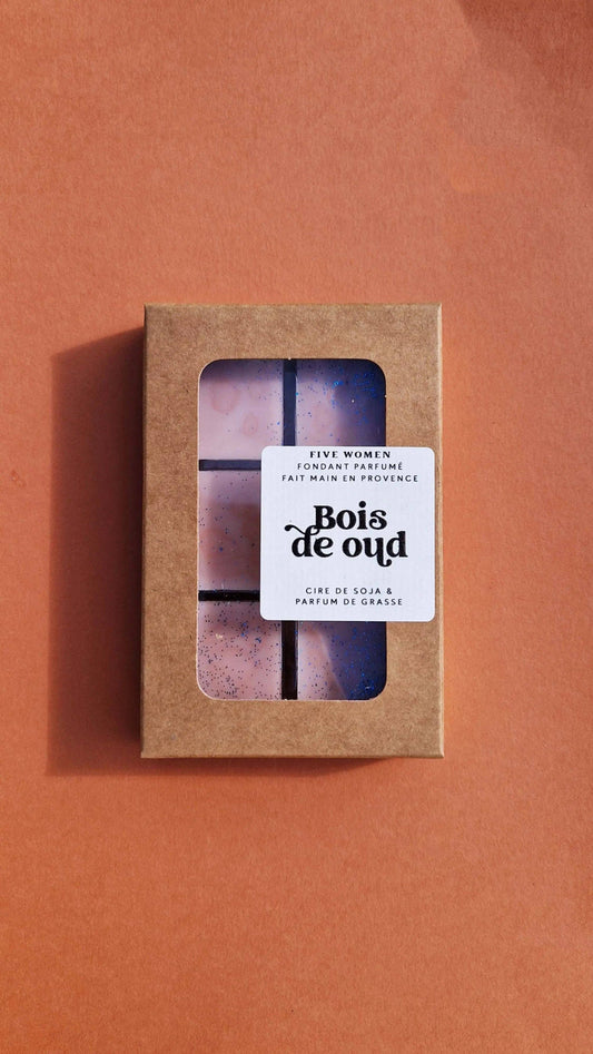 Fondants de cire parfumée français -  Bois de oud