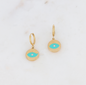 Créoles turquoise - IKTA PARIS
