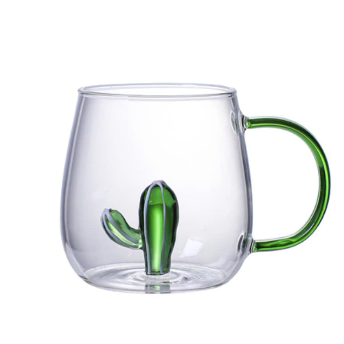 Tasse en verre avec animal 3D