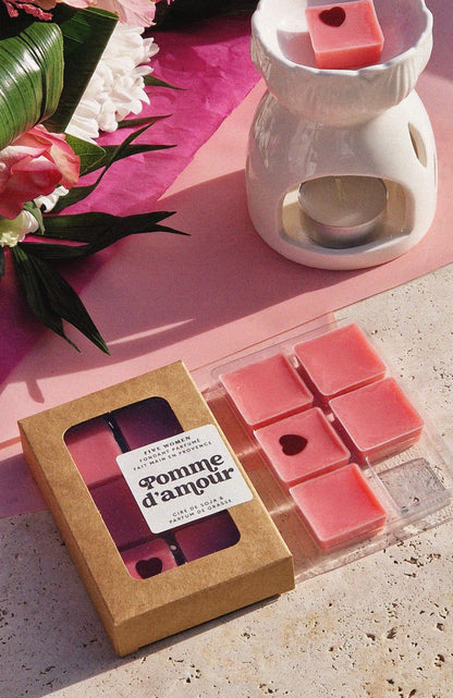 Fondants de cire parfumée français - Pomme d'amour