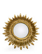 Petit miroir solaire en feuille d'or