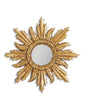 Petit miroir encadré orné en or vieilli