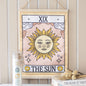 La tenture murale de carte de tarot vintage du Soleil