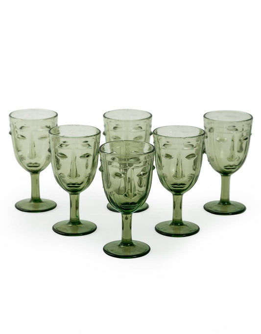 Ensemble de 6 verres à vin design