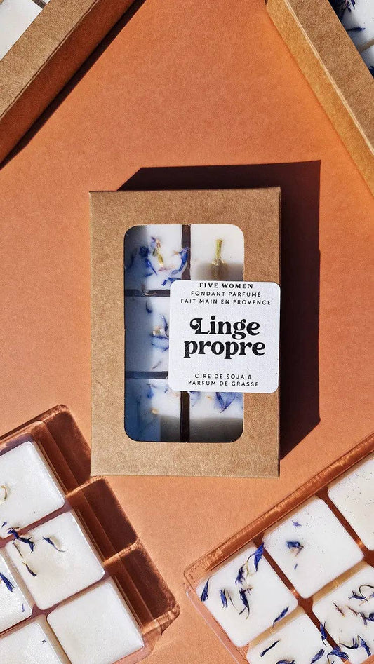 Fondants de cire parfumée français - Linge propre