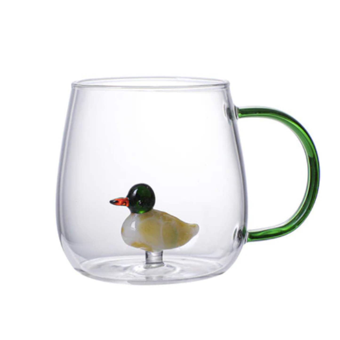 Tasse en verre avec animal 3D